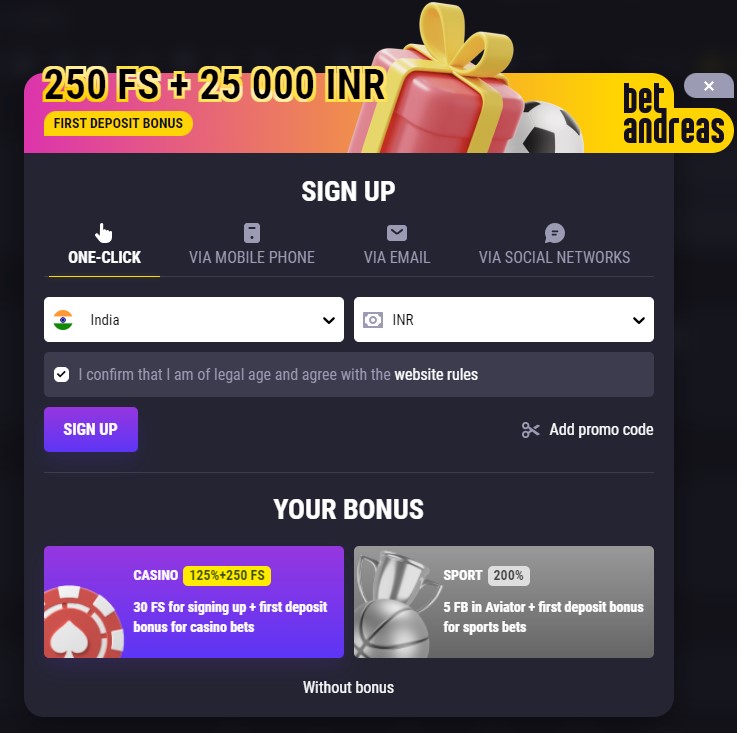 Bet Andreas Registration Sign Up Bet Andreas Registration Sign Up