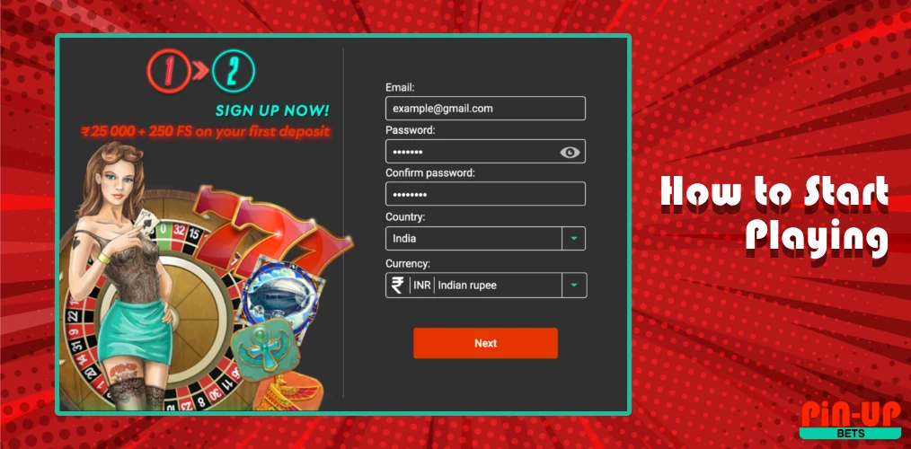 Pin-Up Casino Register