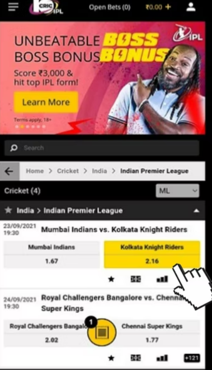 10Cric Odds