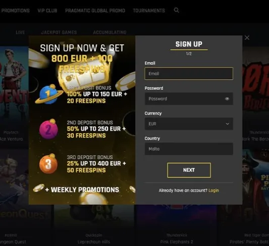 sign up to real money craps casino