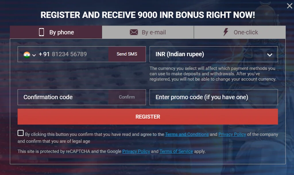 Megapari Casino India Registration