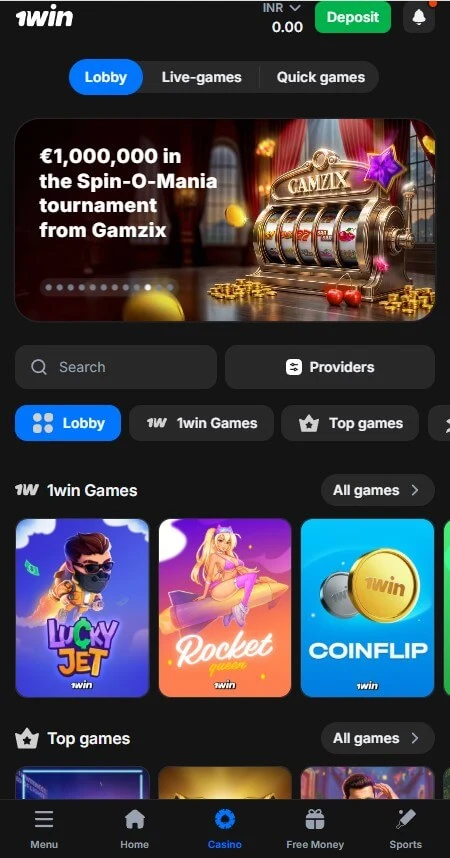 1win mobile APK